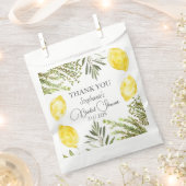 Botanische Kräuter Zitronen Wasserfarbenes Brautpa Geschenktütchen (Ausgeschnitten)