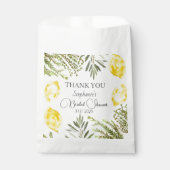 Botanische Kräuter Zitronen Wasserfarbenes Brautpa Geschenktütchen (Vorderseite)