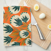 Botanische Küchenhandtücher an der Küste Geschirrtuch (Viertel Falte)