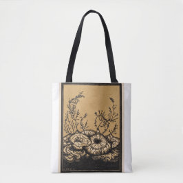 Botanische Kunst, blühende Blume Tasche