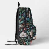 Botanische Kunst: Blume des Waldes faszinieren Bedruckter Rucksack (Links)
