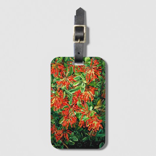 Botanische Kunst: Bush und Emu Wren des Chilen bre Gepäckanhänger (Vorderseite Vertikal)