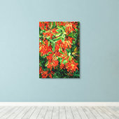 Botanische Kunst: Bush und Emu Wren des Chilen bre Leinwanddruck (Insitu (Holzboden))