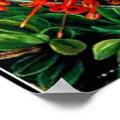 Botanische Kunst: Bush und Emu Wren des Chilen bre Poster (Ecke)