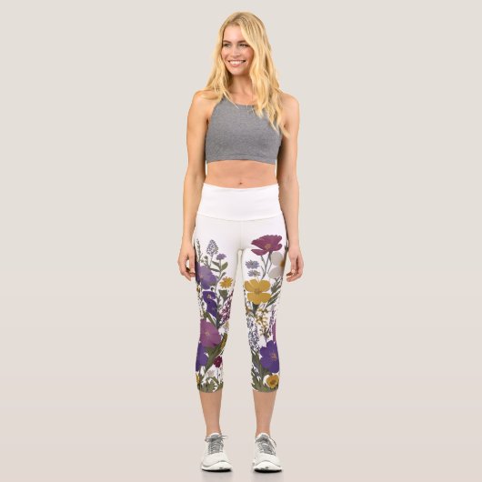 Botanische Kunst Capri Leggings (Vorderseite)