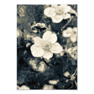 Botanische Kunst der launischen Anemonenblüte Fotodruck