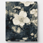 Botanische Kunst der launischen Anemonenblüte Fotoplatte (Vorderseite)