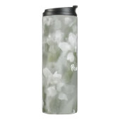 Botanische Kunst des Weißen Impressionismus mit Na Thermosbecher (Nach links gedreht)