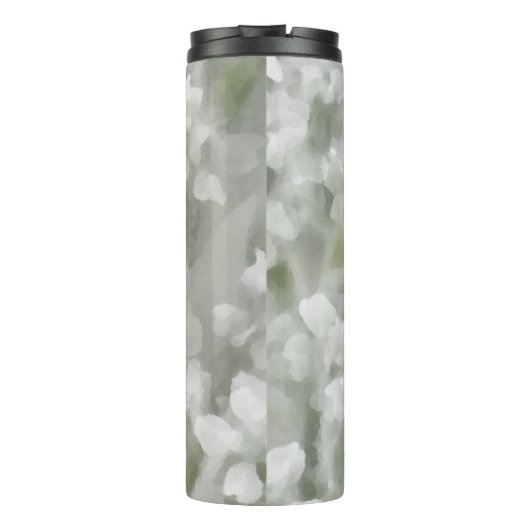 Botanische Kunst des Weißen Impressionismus mit Na Thermosbecher (Rückseite)