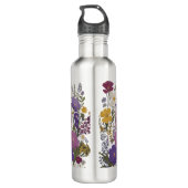 Botanische Kunst Edelstahlflasche (Rückseite)
