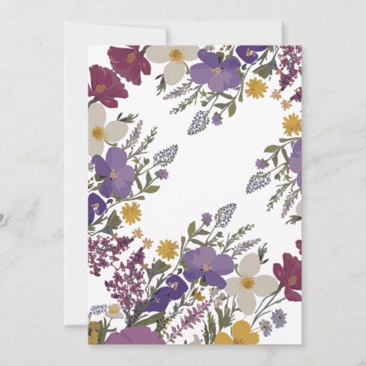 Botanische Kunst Einladung (Vorderseite)