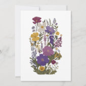 Botanische Kunst Einladung (Rückseite)