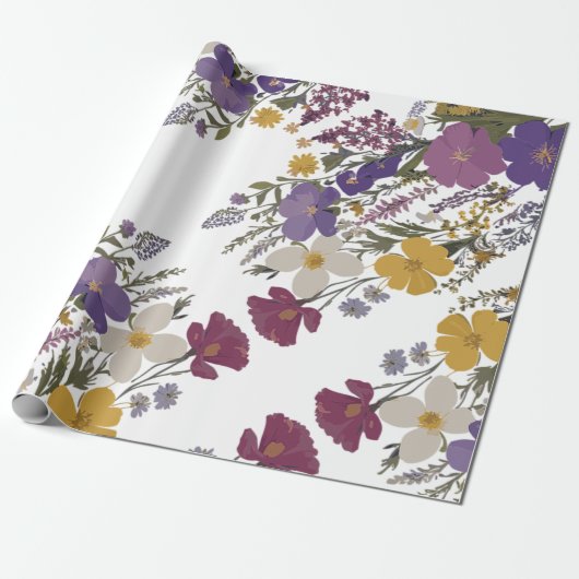 Botanische Kunst Geschenkpapier (Ungerollt)