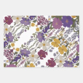 Botanische Kunst Geschenkpapier Set (Vorderseite 2)