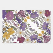 Botanische Kunst Geschenkpapier Set (Vorderseite)