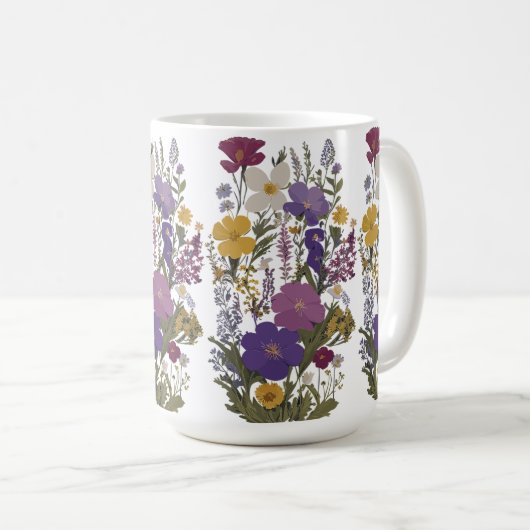 Botanische Kunst Kaffeetasse (VorderseiteRechts)