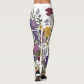 Botanische Kunst Leggings (Rückseite)