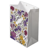 Botanische Kunst Mittlere Geschenktüte (Vorderseite Schrägansicht)