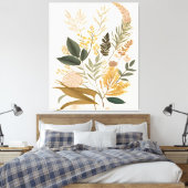 Botanische Kunst Print Leinwanddruck (Insitu (Schlafzimmer))