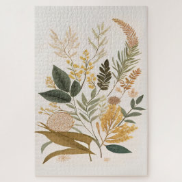 Botanische Kunst Print Puzzle