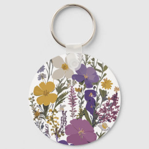 Botanische Kunst Schlüsselanhänger