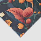 Botanische Kunst, schöne Blumenmuster, Seidenpapier (Detail)