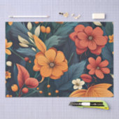 Botanische Kunst, schöne Blumenmuster, Seidenpapier (Handwerk)