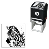 Botanische Kunst Zebra Permastempel (Beispiel)