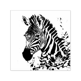 Botanische Kunst Zebra Permastempel