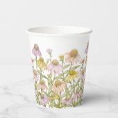 Botanische Kunstsammlungen für Wasserfarben Pappbecher (Rückseite)