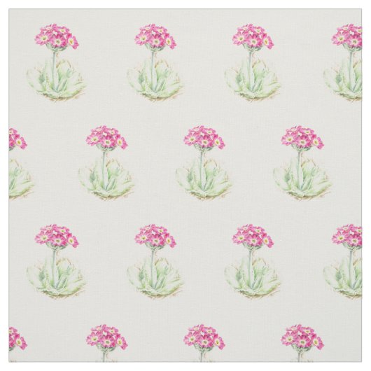 Botanische Kunststoffe in Primrose Aquarellfarbe Stoff (Muster)