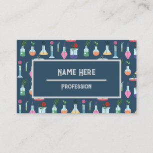 Botanische Laborausrüstung Visitenkarte