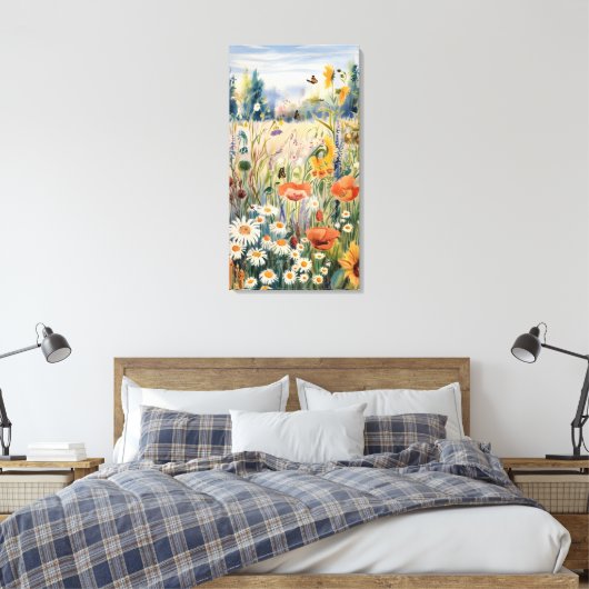 Botanische Landschaft Leinwanddruck (Insitu (Schlafzimmer))