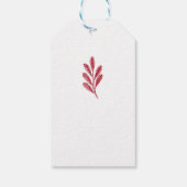 Botanische Landschaft Personalisiert Business Geschenkanhänger (Rückseite)