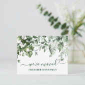 Botanische Landschaftsänderung im Wasser Postkarte (Stehend Vorderseite)