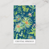 Botanische Landschaftsgärtnerische Pflanze Moderne Visitenkarte (Vorderseite)