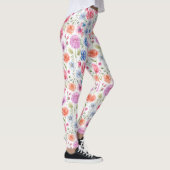 Botanische Leggings mit Chic Watercolor (Rechts)