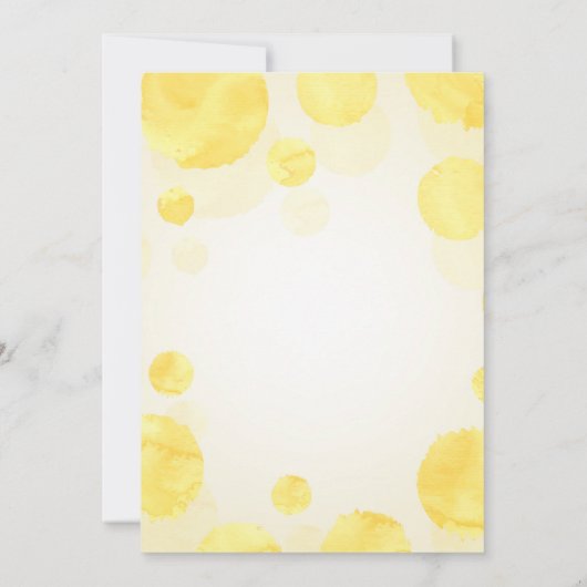 Botanische Lemon Babydusche Einladung (Rückseite)