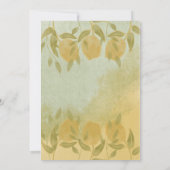 Botanische Lemon Greenery Einladung (Rückseite)