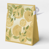 Botanische Lemon Greenery Geschenkschachtel (Rückseite)