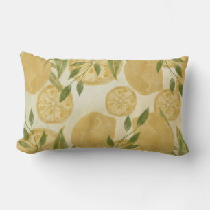 Botanische Lemon Greenery Lendenkissen