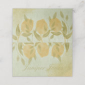 Botanische Lemon Greenery Platzkarte (Außenseite Aufgefaltet)