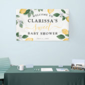 Botanische Lemon & Greenery Sweet Baby Dusche Banner (Messeveranstaltung)