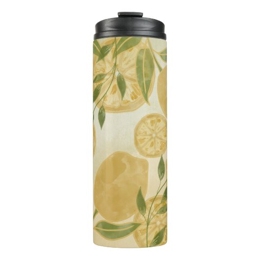 Botanische Lemon Greenery Thermosbecher (Vorderseite)