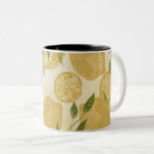 Botanische Lemon Greenery Zweifarbige Tasse (VorderseiteRechts)