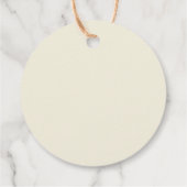 Botanische Lemons Hochzeit Danke Geschenkanhänger (Rückseite)