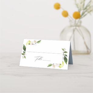 Botanische Lemons Hochzeiten Platzkarte