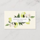 Botanische Lemons-Visitenkarte Visitenkarte (Vorderseite)