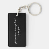 Botanische Liebe Florenz Schlüsselanhänger (Rückseite)