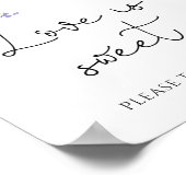 Botanische Liebe ist süß nehmen eine Leckerei Post Poster (Ecke)